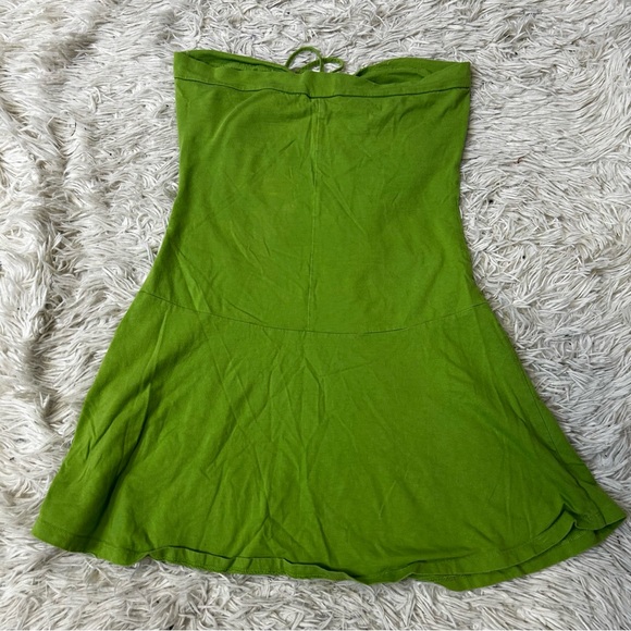 ◾️Y2K Aqua Rose Halter Beach Mini Dress - Picture 6 of 7